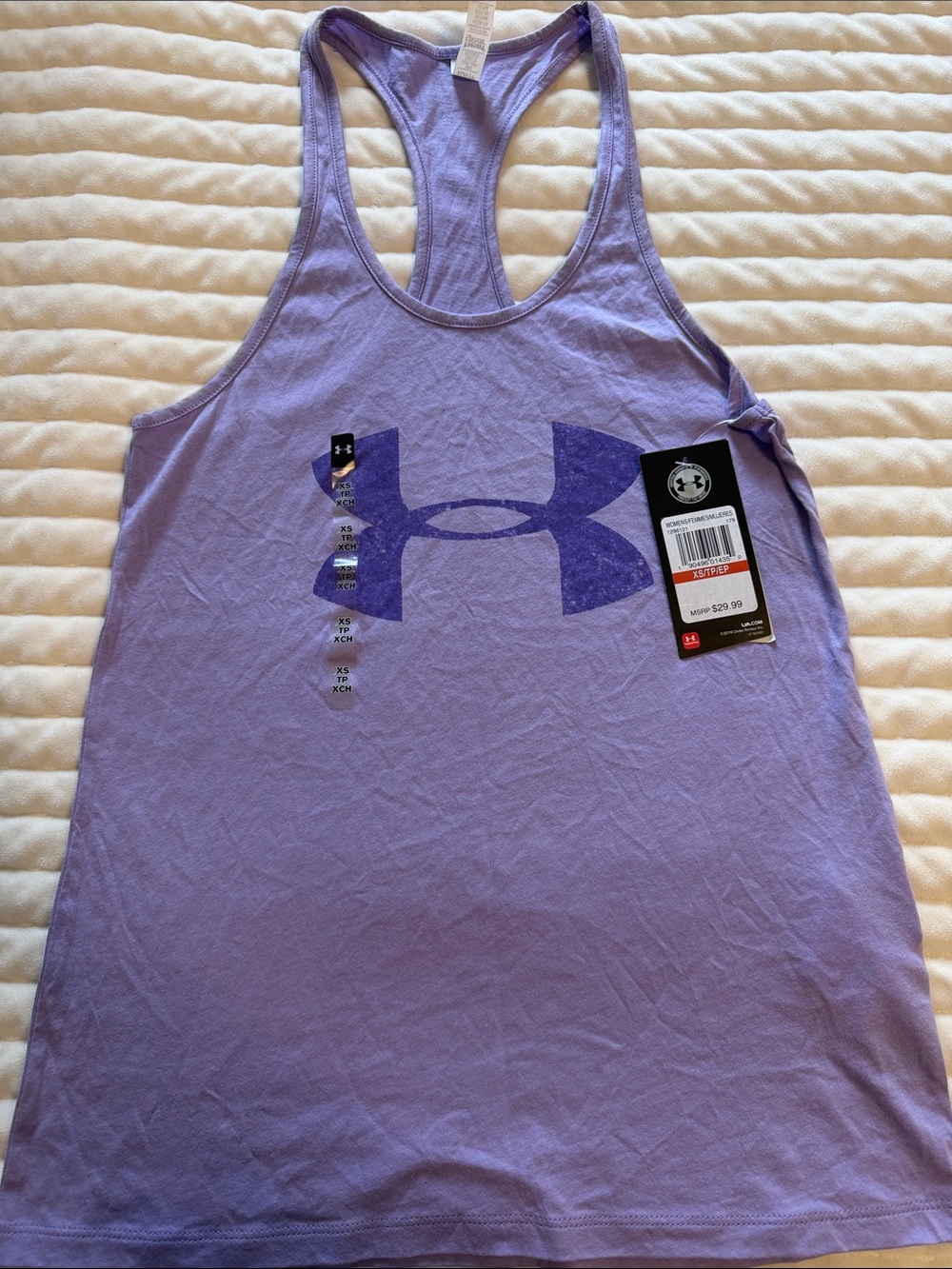 Under Armour Lavender Purple Racerback Muscle Tee